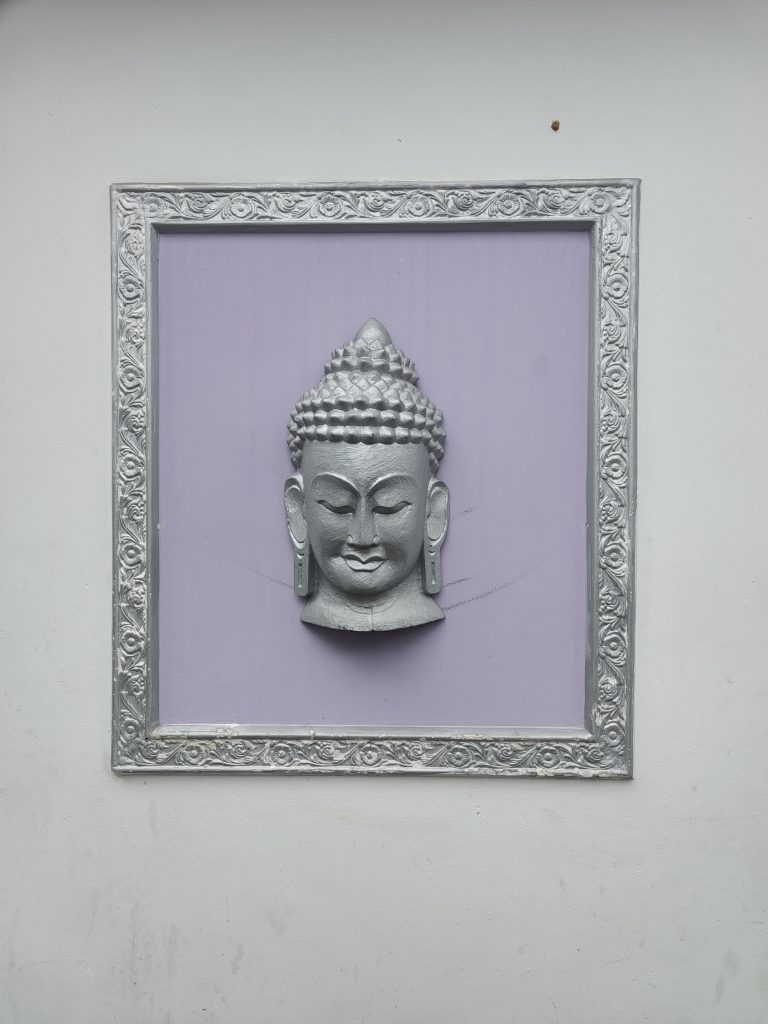 A piece of art representing Lord Buddha.