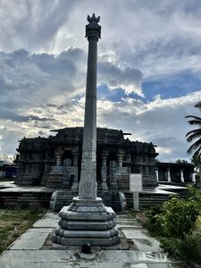 Just before the rain. A evening view of Lakshminarasimha Temple. A 13th century monument. Located in Javagal, Hassan District, Karnataka.