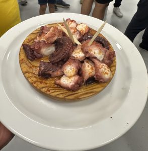 Sea food Octopus served in Pontevedra WordCamp
