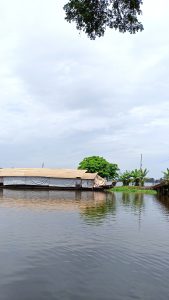 A houseboat located in Pallathuruthy, Alappuzha district, Kerala.