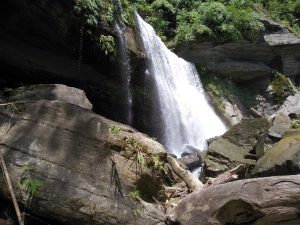 View larger photo: A big and mighty waterfall named Tinaf Saitar is inside the deep Bandarban forest.