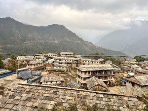 Traditional village houses in Ghandruk, a community tourist destination.