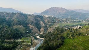 River in the mountain valley