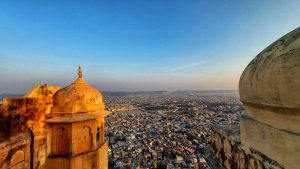 View of the city from the Nahargarh Fort, Jaipur, India