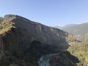 Dangerous cliff of Narayansthan Baglung also called Paate Bhir in Nepali. 