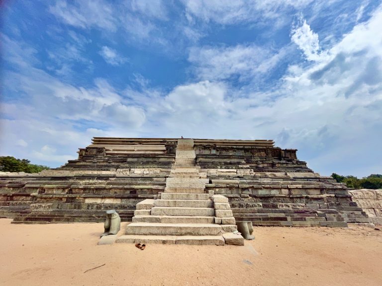 The entrance of royal enclosure building ruins. From Hampi, Karnataka.