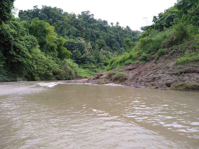 A mountain river named Sangu inside the Bandarban forest