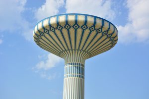 A tower near Al Khazan Park, Dubai.