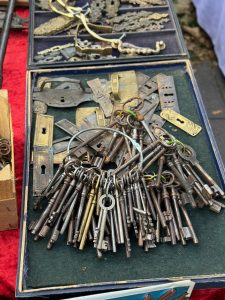 A bunch of old keys.