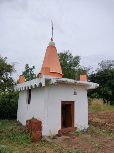 Temple in farm. Rural life.