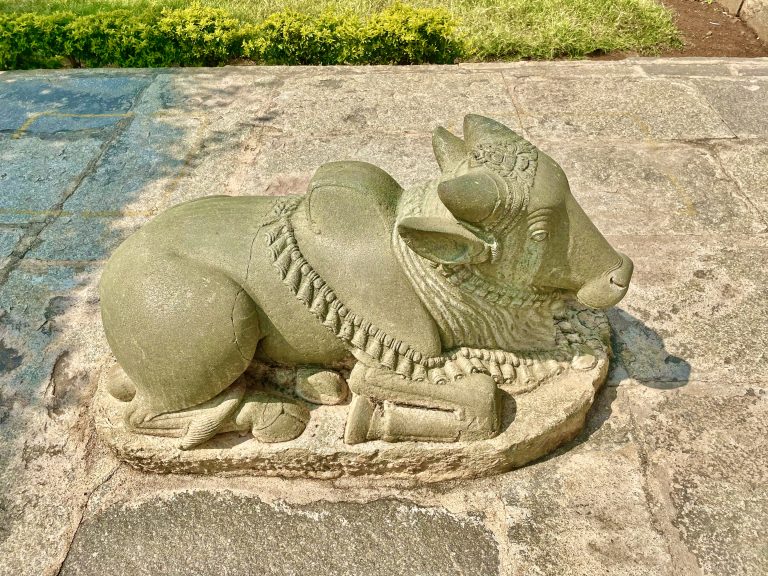 A Nandi statue from Gadag, Karnataka.