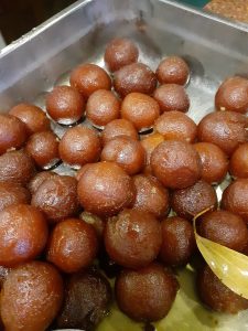 The Gulab Jamun to end the lunch.