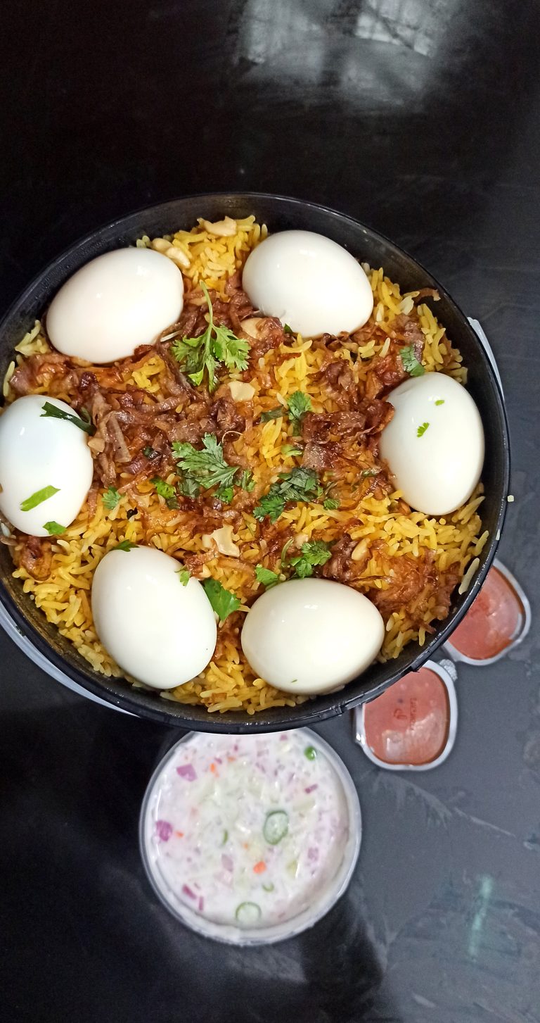 “South Indian chicken biryani.”