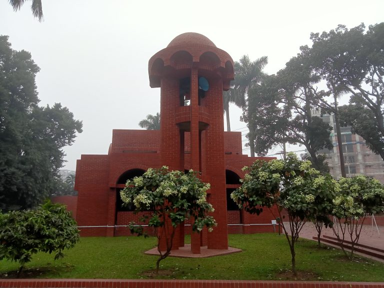 National Martyrs’ Monument Complex Mosque, Savar, Dhaka
A small, red, temple like structure