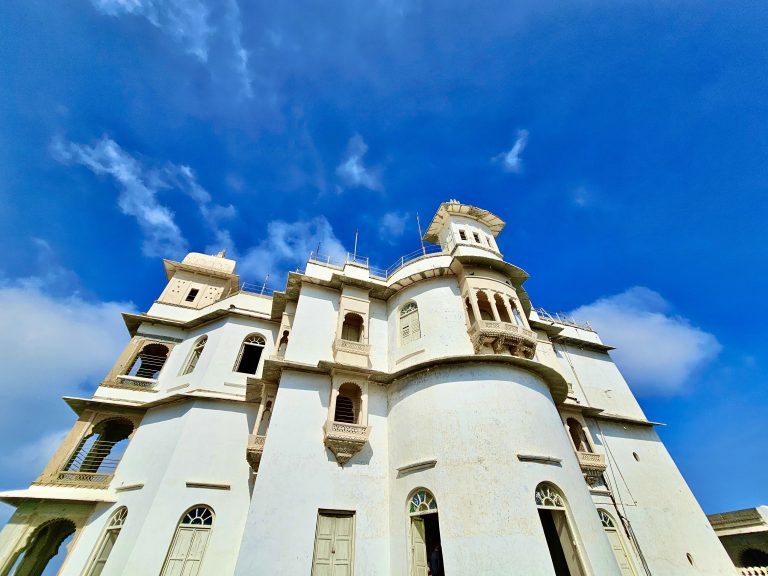 Side view of Sajjangargh Palace, Udaipur, Rajasthan.