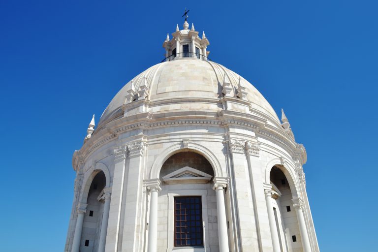 National Pantheon/Church of Santa Engrácia dome. Lisbon, Portugal.