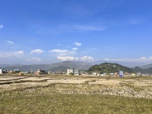 A beautiful Annapurna snowy range seen from Lekhnath, Kaski!