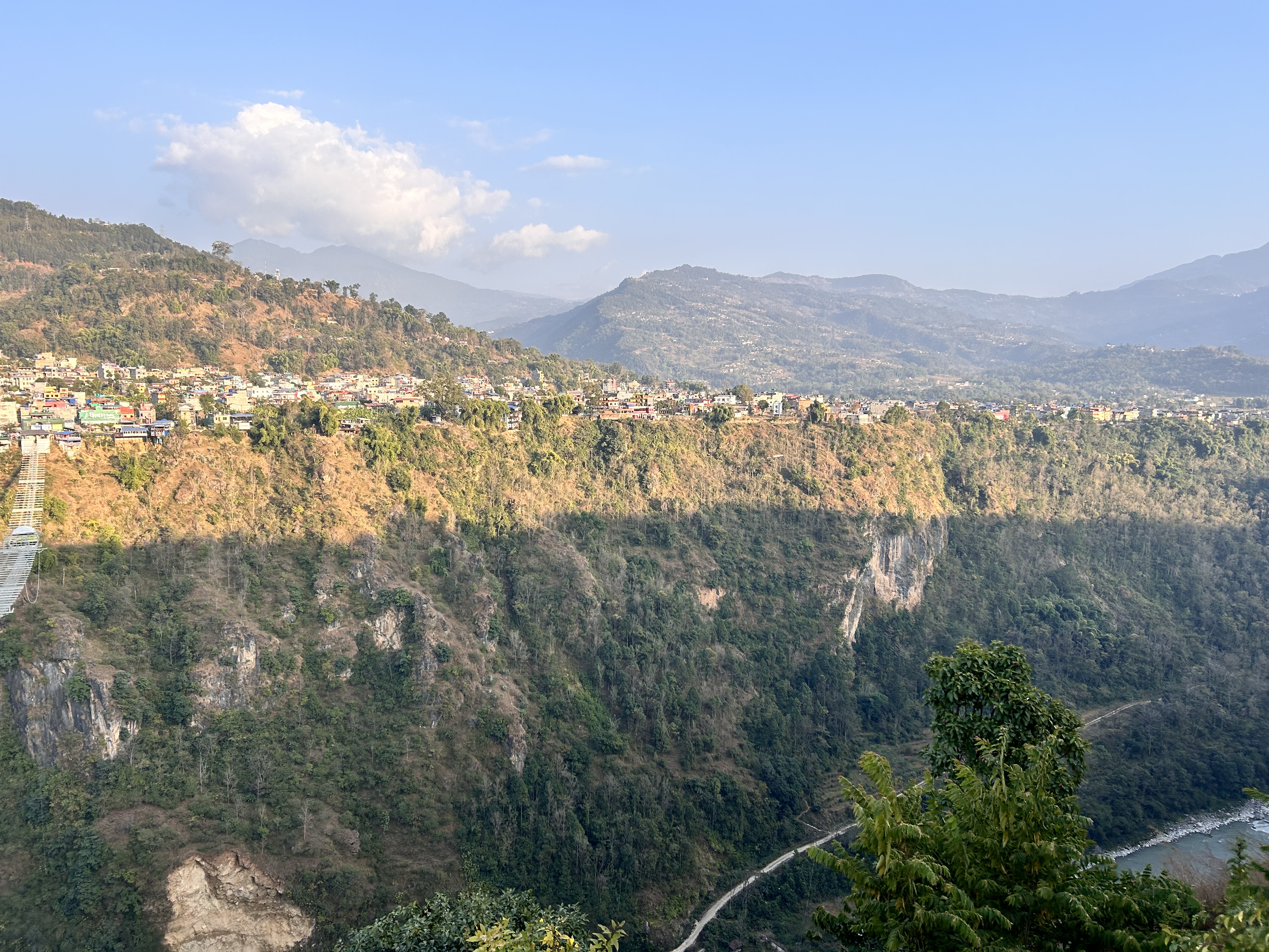 Kusma Bazar unfolds its charm as seen from Balewa, Baglung!