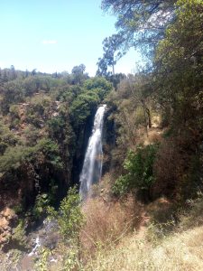 Thomson’s falls, a 243 ft waterfall on the ewaso ng’iro river in central rift valley, kenya.
