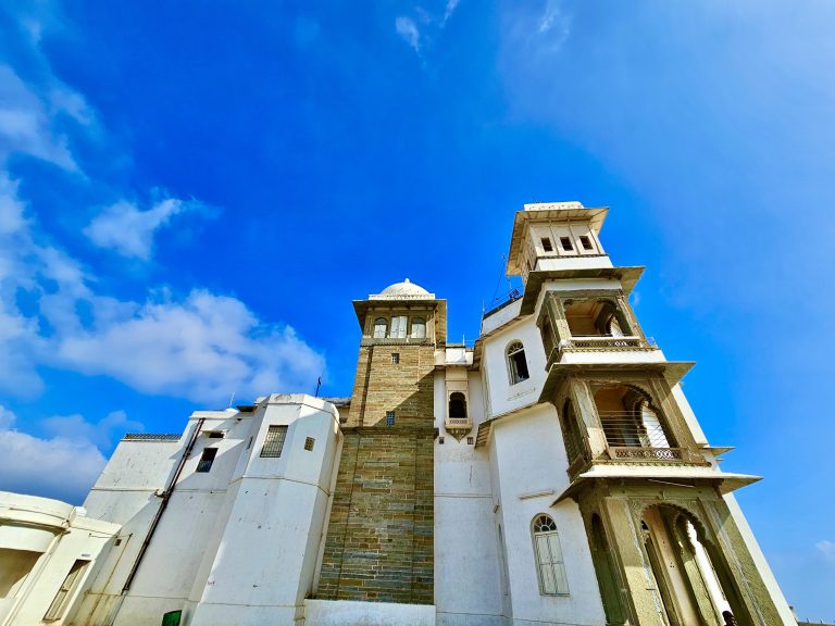 Backyard of Sajjangarh Palace, Udaipur, Rajasthan.