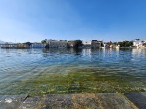  Gangaur Ghat or Gangori Ghat is a main ghat situated near the waterfront of Lake Pichola in Udaipur.