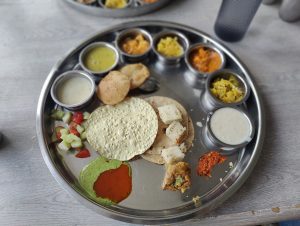 Rajasthani Thali – Food from Nataraj Dining, Udaipur, Rajasthan.

