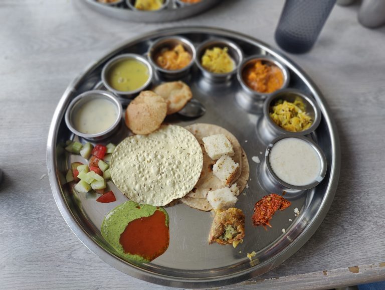 Rajasthani Thali – Food from Nataraj Dining, Udaipur, Rajasthan.