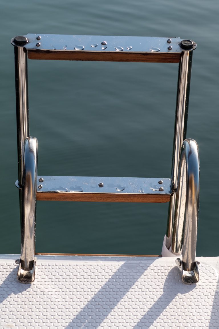 Boat ladder.