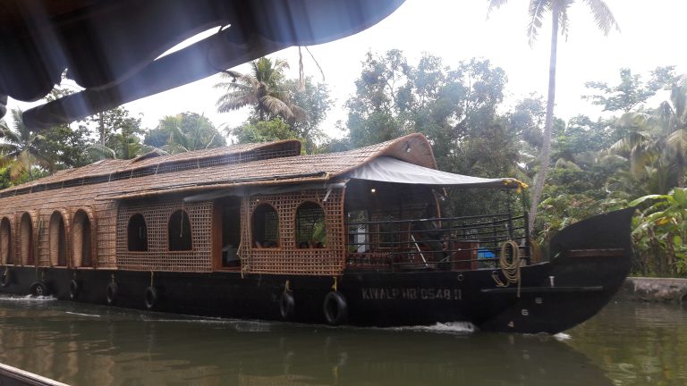 A long boat on water