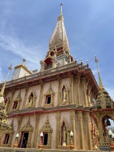 View larger photo: Wat Chalong, or Chalong Temple, built at the beginning on 19th century, Its real name is Wat Chaiyathararam. Phuket, Thailand 