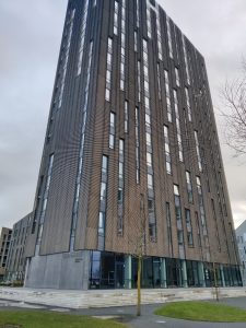 High modern multistory building
