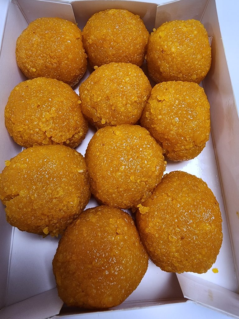 A box of laddoo.