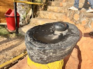 Silauto: A traditional stone hand grinder once used in Nepal.