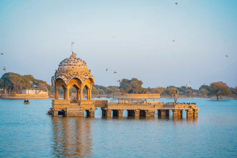 Scenic river flowing through the historic fort.