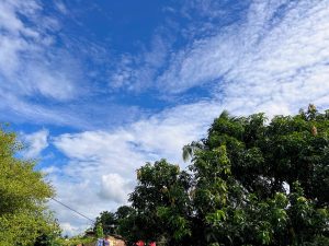 blue sky landscape