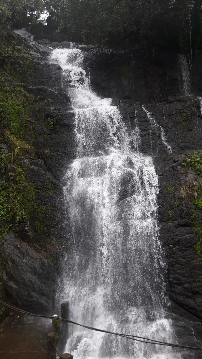 A milky waterfall