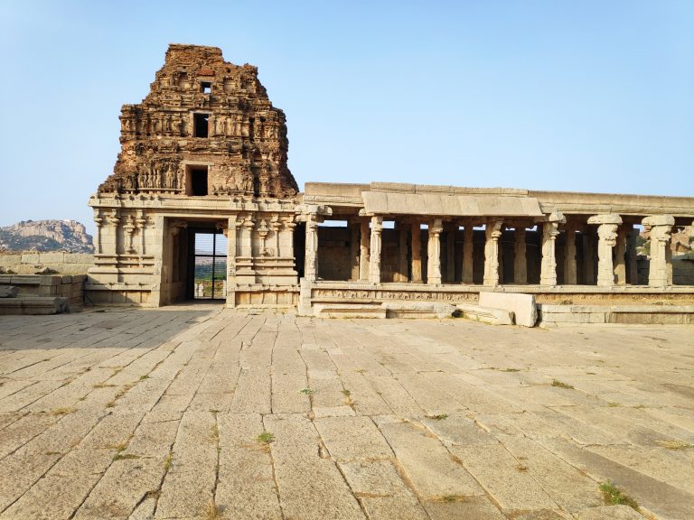 One of the entrance gate of Shree Vijaya Vitthala Temple, Hampi, Karnataka, India