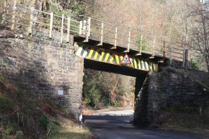 Rail over road bridge, Scottish Highlands
