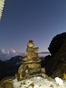 The art of balancing stacked stones. 