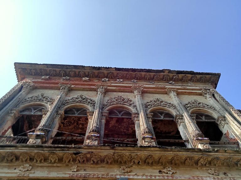 A building with many arches at the archaeological ruins of Panam City, Narayanganj, Bangladesh.