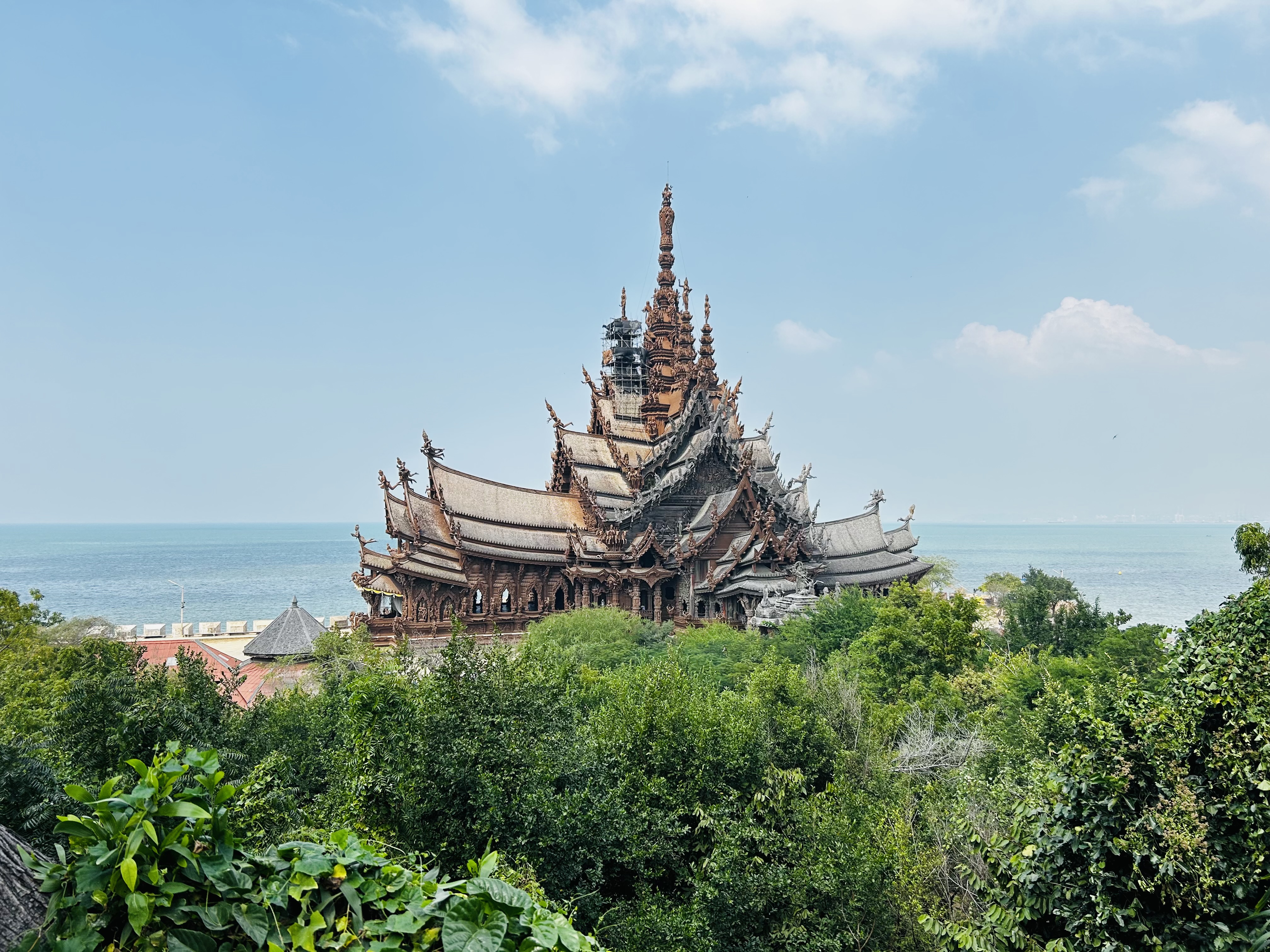 Picture of Sanctuary of Truth, Pattaya,Thailand: An unfinished museum with intricate architecture and cultural significance.