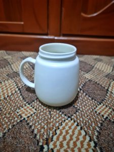 Plain White Ceramic Coffee Mug. 