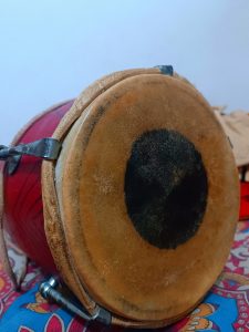 Two headed Indian hand drum.