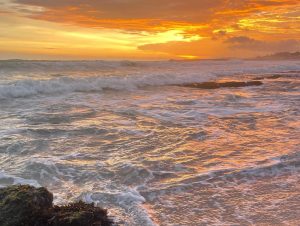 Awesome sunrise view in Kanyakumari.