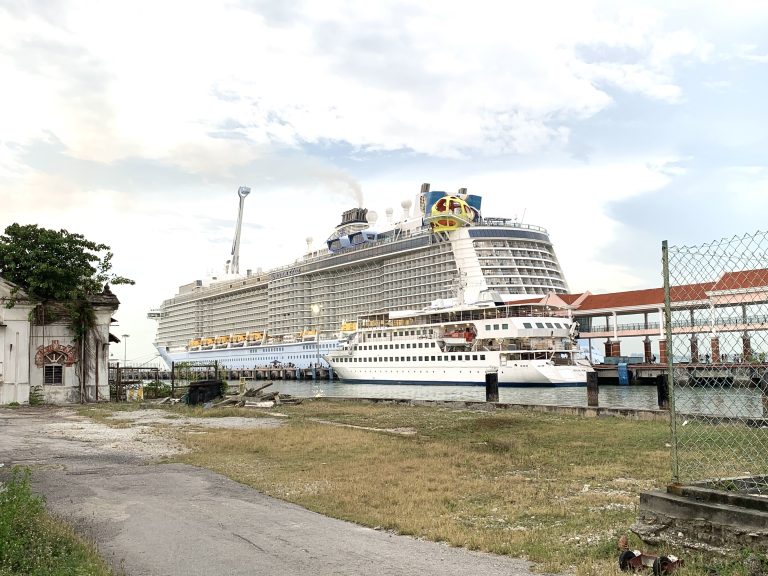 Spectrum of the Seas, a 169,379 GT cruise ship parking at Penang International Cruise Terminal, Malaysia.