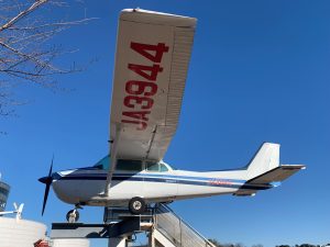 千葉県成田市　航空科学博物館の屋外展示機　セスナ　/　Outdoor display aircraft Cessna at the Museum of Aviation Science, Narita, Chiba, Japan