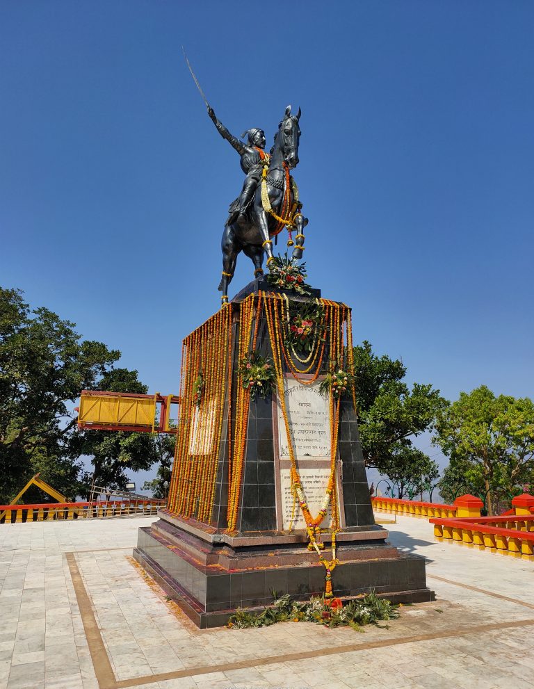 Statue of The great Maratha Warrior Chhatrapati Shivaji Maharaj at Pratapgad Fort