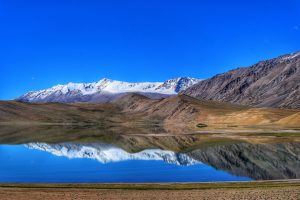 Tsomo Riri Lake view: Serene landscape capturing the beauty of Tsomo Riri Lake.