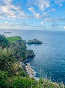 Awesome view of the sea from Rope Bridge, Belfast.