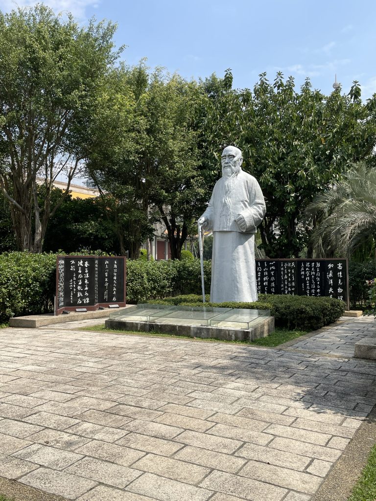 Statue in Zhongshan Park in Taipei, Taiwan